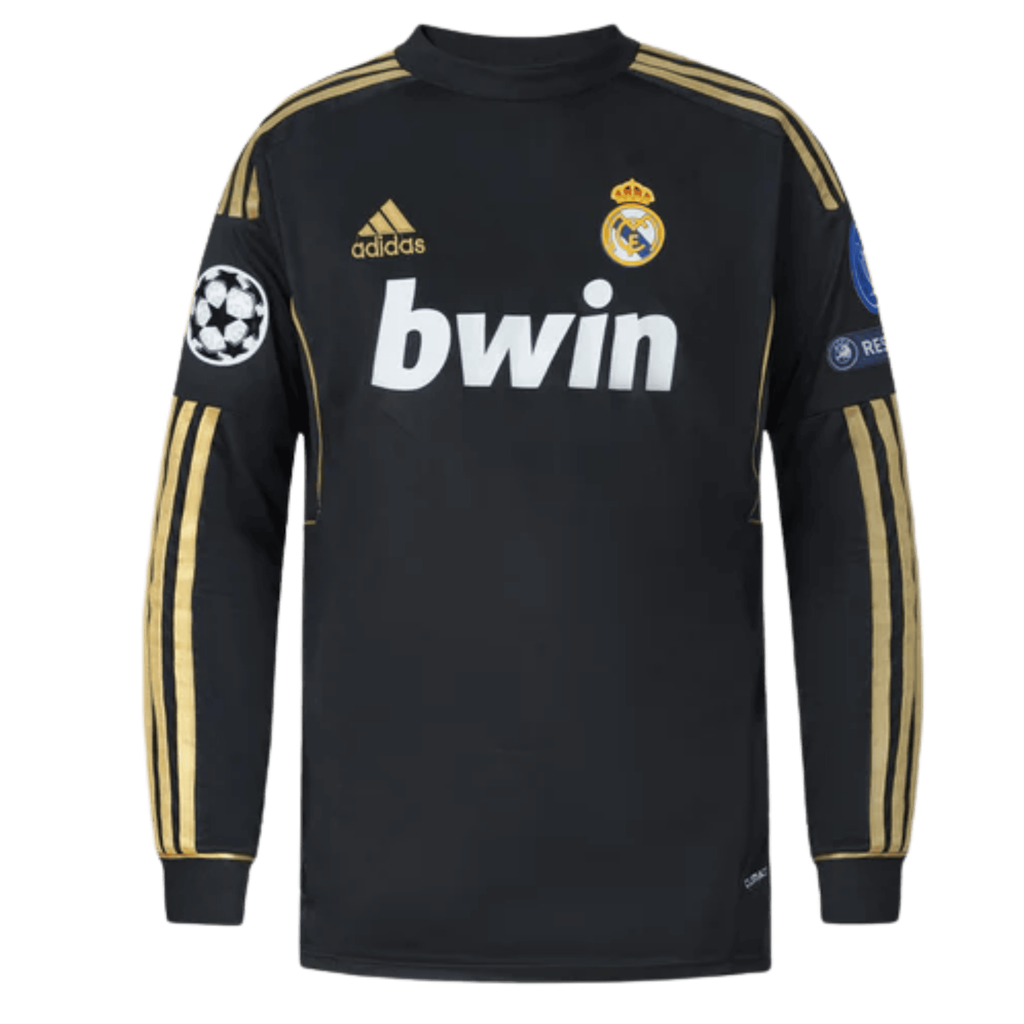 203.png 11/12 Real Madrid Long Sleeve Away Retro Jersey - Image 1