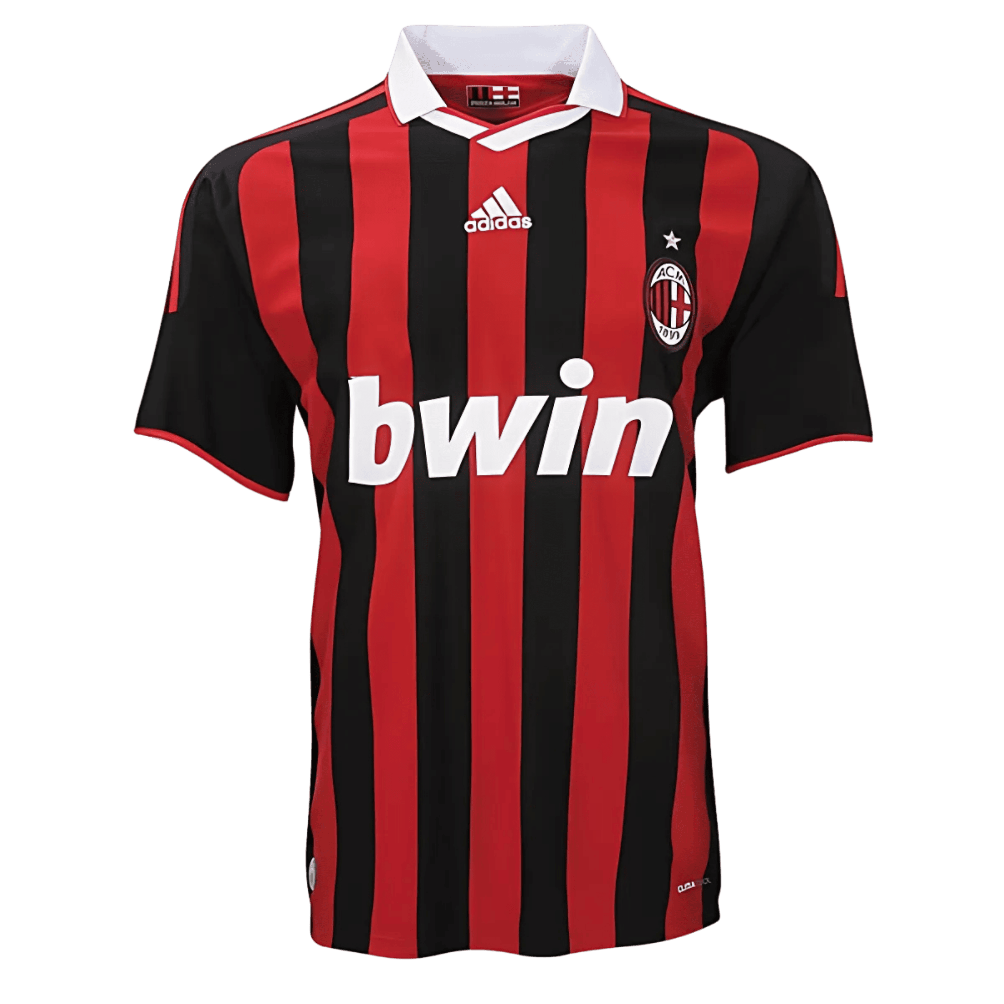 205.png 09/10 AC Milan Home Retro Jersey - Image 1