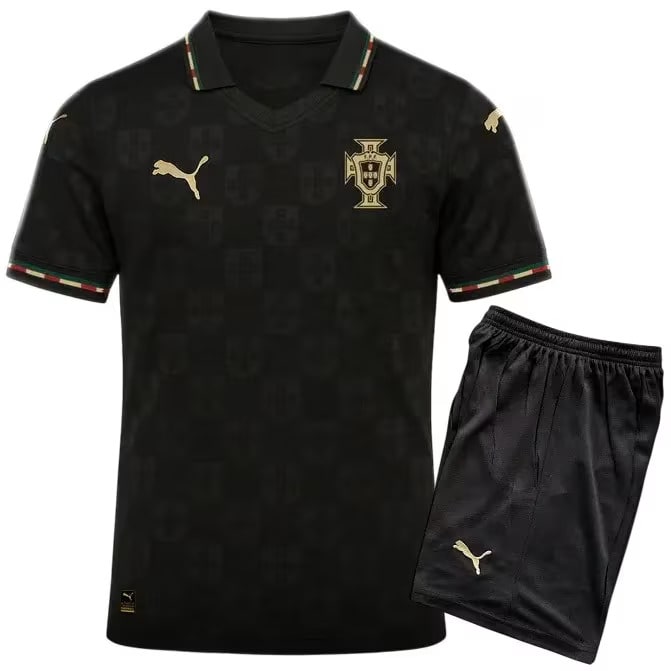 portugal-2026-pantera-negra-kids-kit-.jpg 2026 Kids Portugal Pantera Special Edition Kit - Image 1