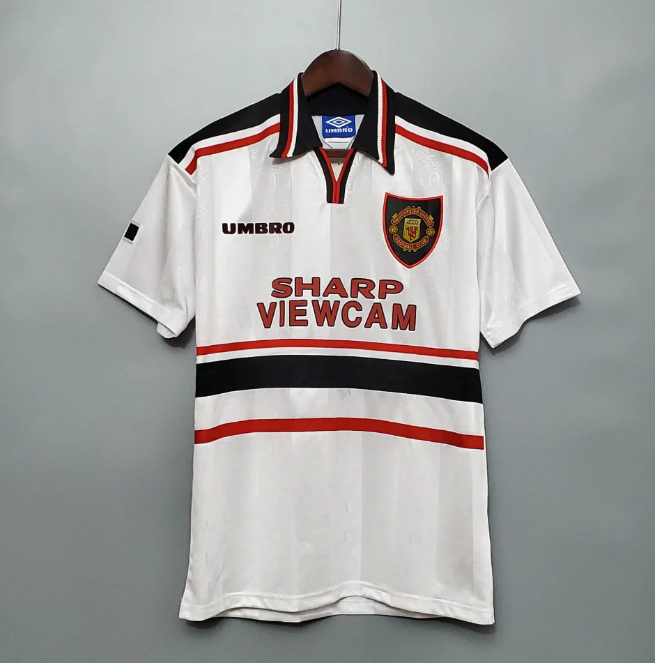曼联-1998-1999-客场球衣-3.png Manchester United 1998-1999 away shirt - Image 1