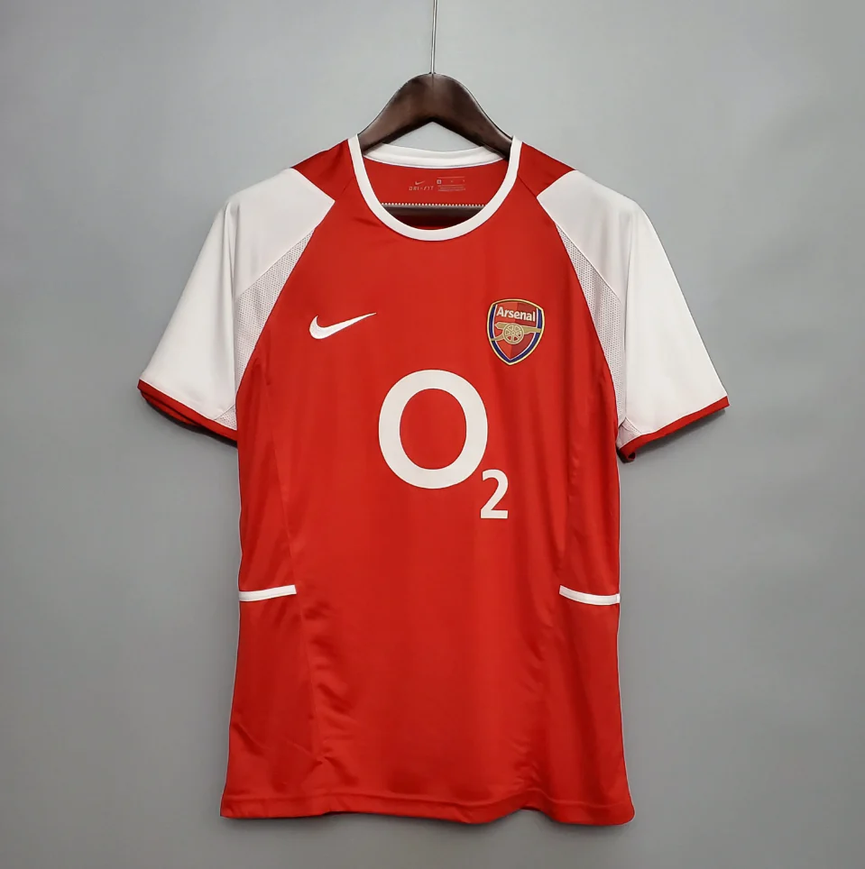 阿森纳-2002-2004-主场球衣-2.png Arsenal 2002-2004 home shirt - Image 1